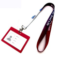 PVC ID Card Holder Sublimation Printed Lanyards Polyester Adjustable Safety Buckle Card Hoder Lanyards